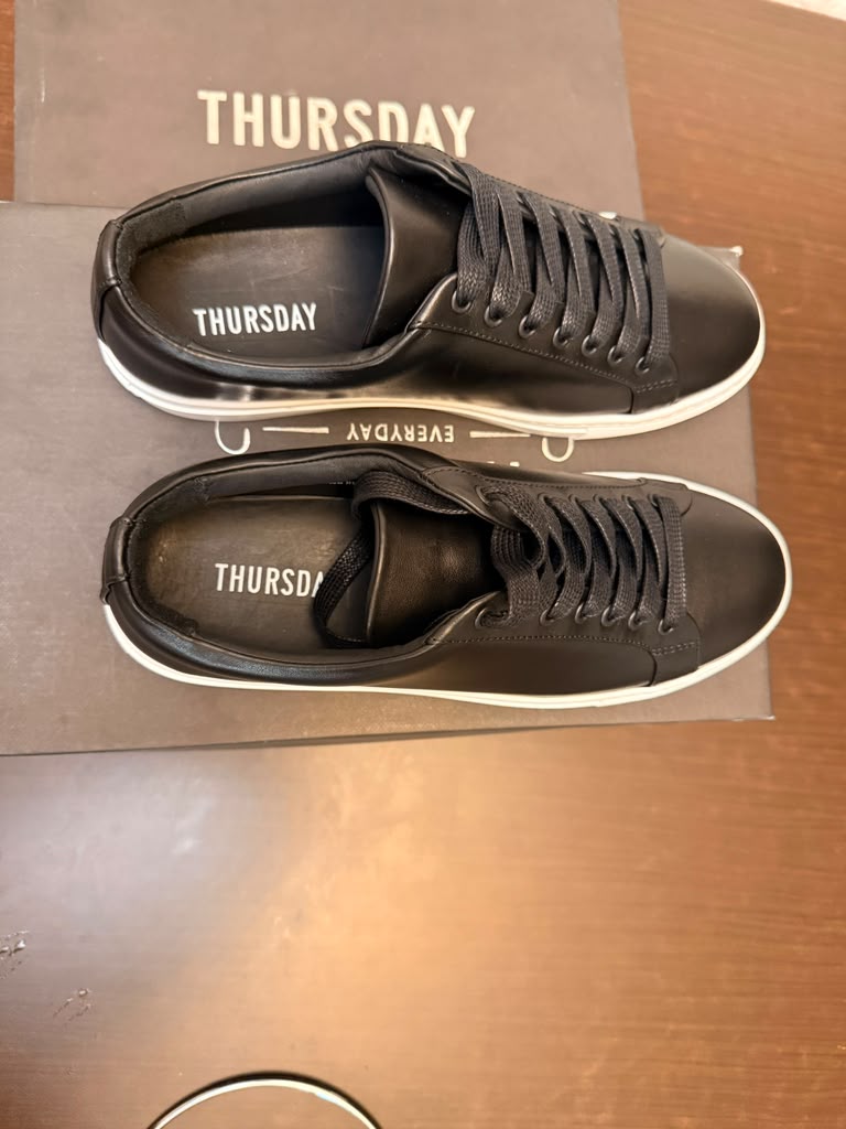 Thursday Boot Co. Black Leather Sneakers